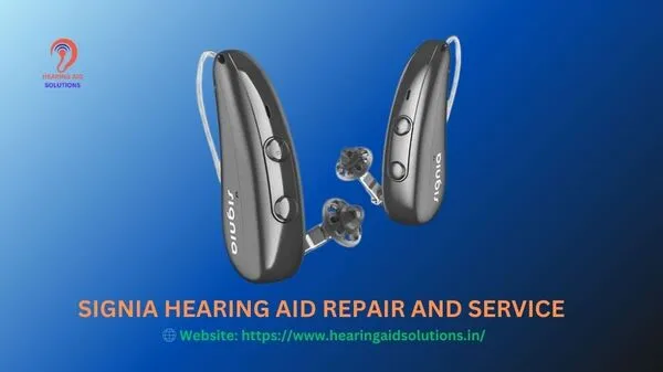 Image of Signia hearing aid repair and service at Hearing aid solutions